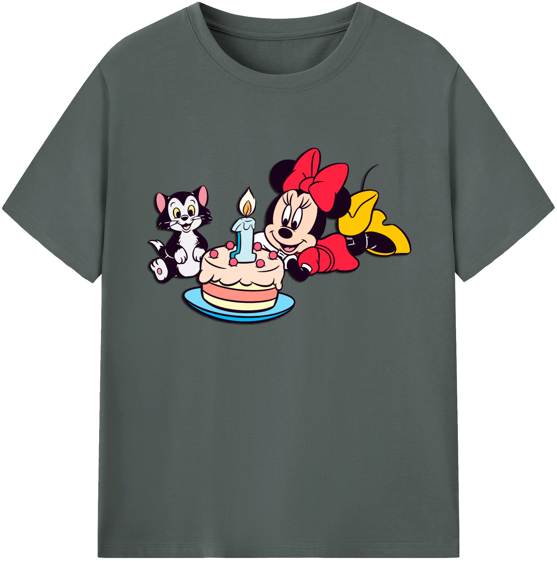 ミッキーマウス Mickey Mouse 綿100％ メンズ半袖Tシャツ｜肌触りやわらか＆通気性